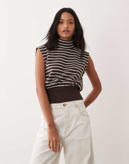 ASOS DESIGN - Gestreepte co-ord set met plooien, 3 van 3
