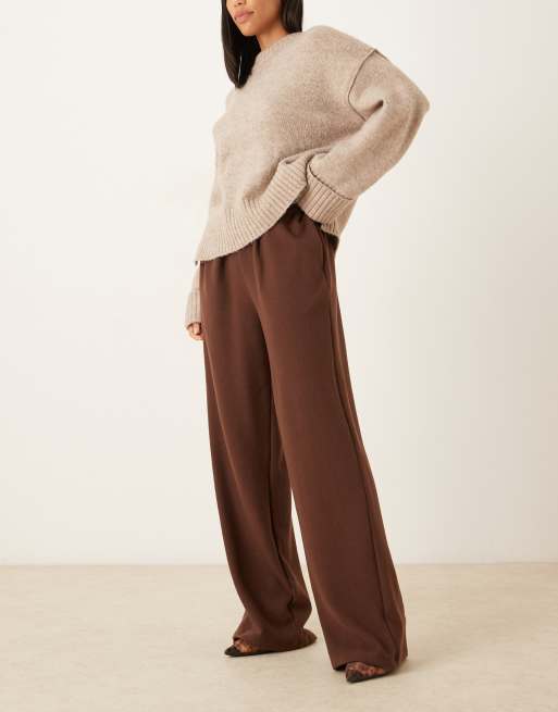 ASOS DESIGN - Superzachte oversized joggingbroek met ballonpijpen in koffiebruin, 5 van 5