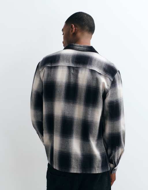 ASOS DESIGN - Surchemise à carreaux avec deux poches - Noir, 4 de 5