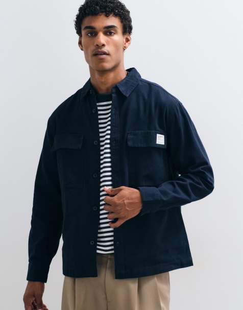 ASOS DESIGN - Surchemise casual à écusson - Bleu marine - view 1