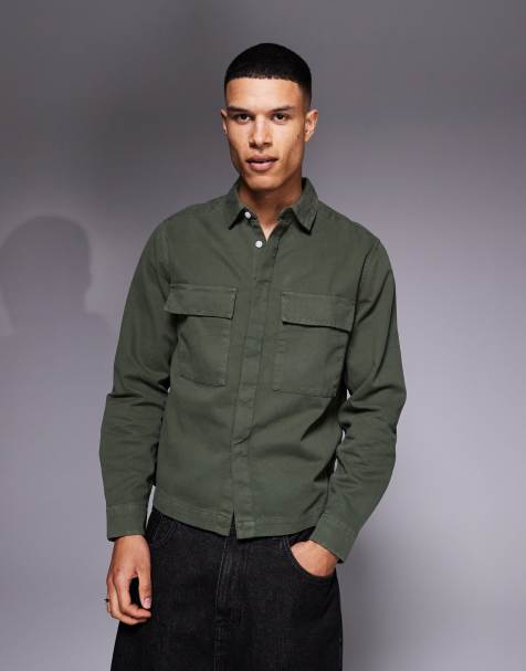 ASOS DESIGN - Surchemise coupe carrée - Kaki - view 1