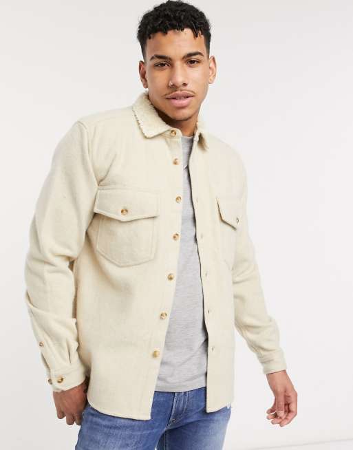 surchemise en laine m�lang�e