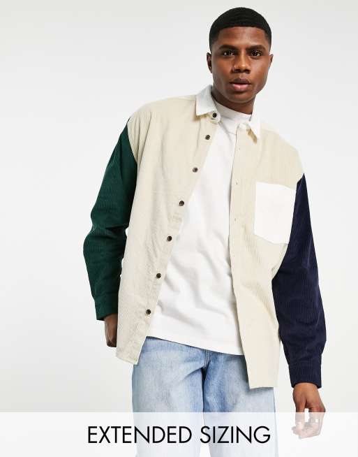 Surchemise oversize en velours côtelé à poches online