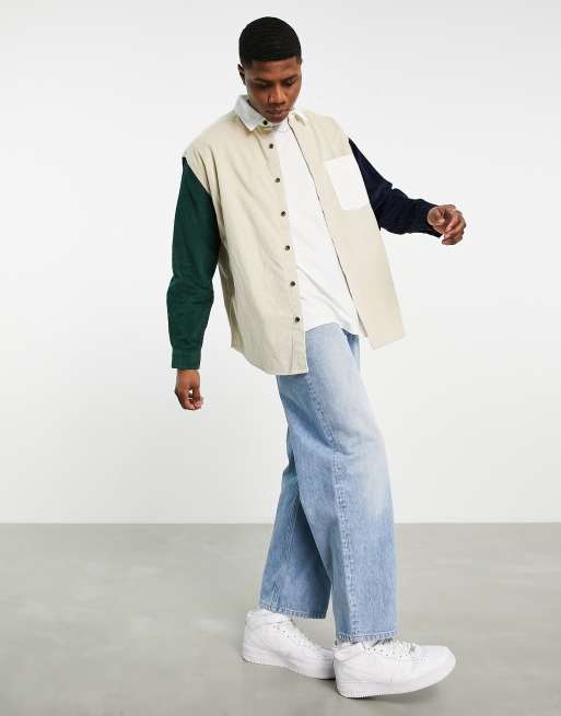 Surchemise oversize en velours côtelé à poches online