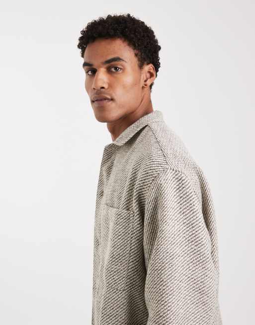 ASOS DESIGN - Surchemise standard en sergé - Beige, 5 de 5