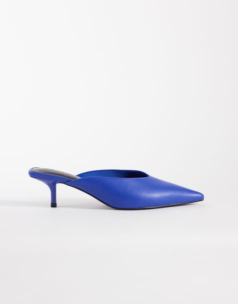 ASOS DESIGN - Surprise - Mules pointues à petit talon - Bleu de cobalt - view 1