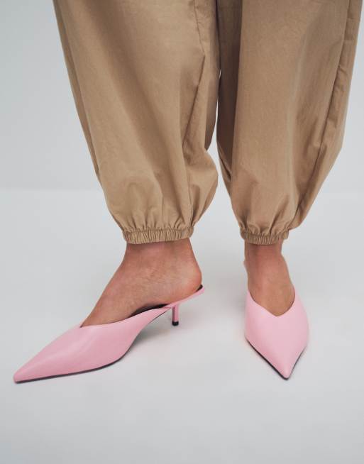 ASOS DESIGN - Surprise - Mules pointues à petits talons - Rose, 2 de 11