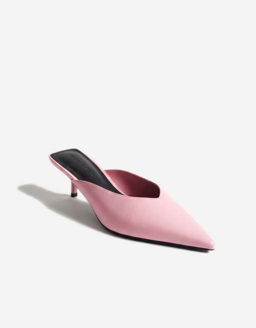 ASOS DESIGN - Surprise - Puntige muiltjes met kittenhak in roze, 6 van 11
