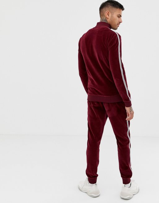 Ensemble jogging velours discount homme