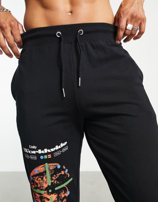 ASOS DESIGN - Survêtement léger à imprimés techniques multiples - Noir, 4 de 4
