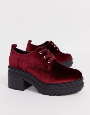 asos burgundy shoes