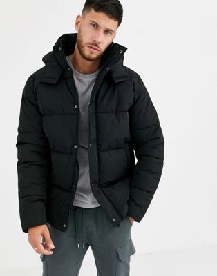 puffa coat with hood