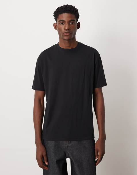 ASOS DESIGN – Svart, avslappnad bas-t-shirt - view 1