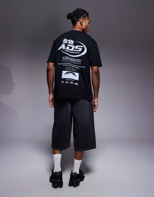 ASOS DESIGN – Svart, avslappnad t-shirt med street-tryck, 2 av 5