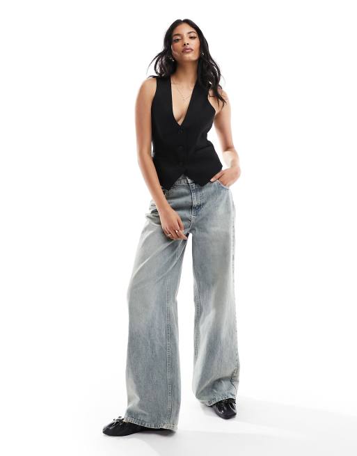 ASOS DESIGN – Svart figursydd kostymväst, 2 av 4
