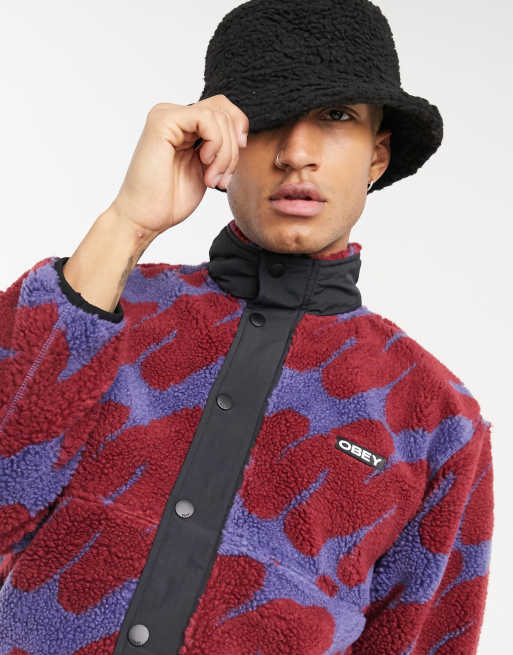 ASOS DESIGN – Svart fiskarhatt i teddymaterial