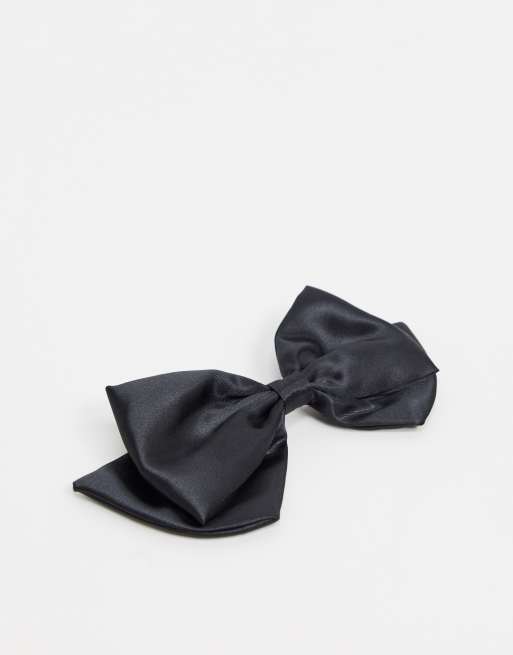 ASOS DESIGN – Svart hårspänne med satängrosett, 2 av 4