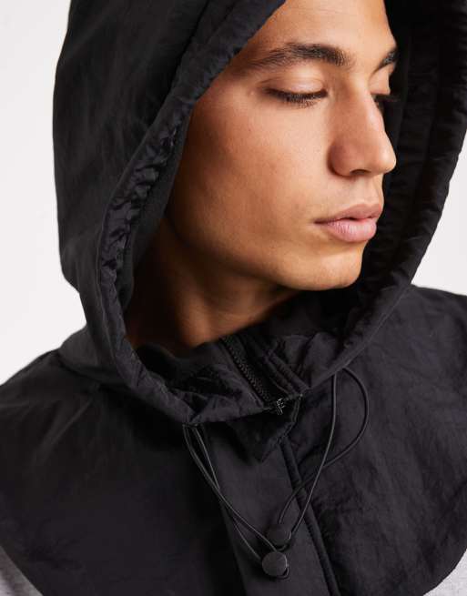 ASOS DESIGN – Svart huva i nylon, 3 av 3