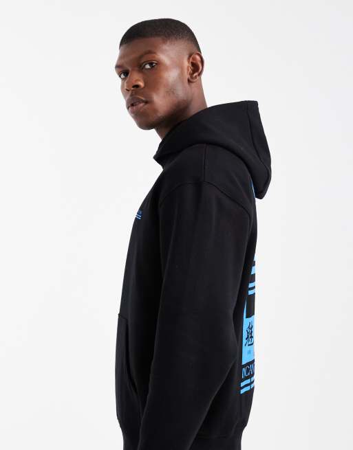 ASOS DESIGN – Svart huvtröja i oversized fit med souvenirtryck, 4 av 5