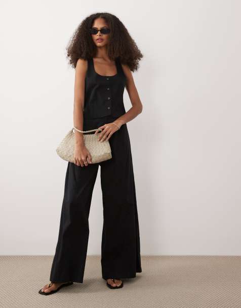 ASOS DESIGN – Svart jumpsuit med kostymväst - view 1