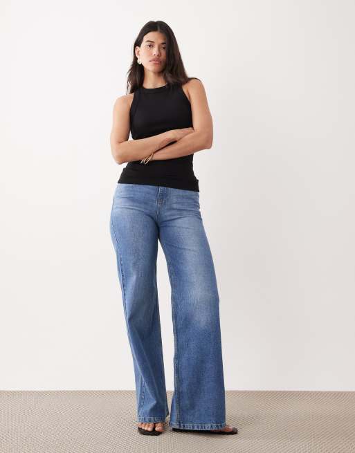 ASOS DESIGN – Svart, klassiskt brottarlinne i lång modell, 2 av 4