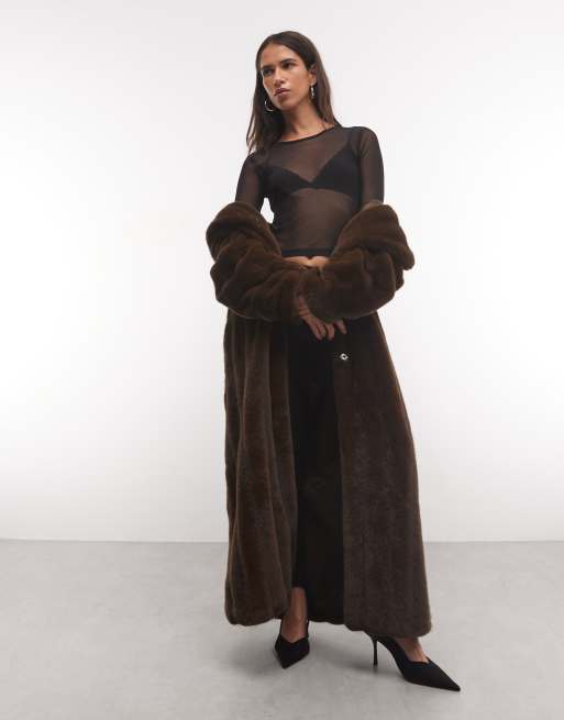ASOS DESIGN – Svart, kort topp med långa ärmar i mesh , 2 av 4