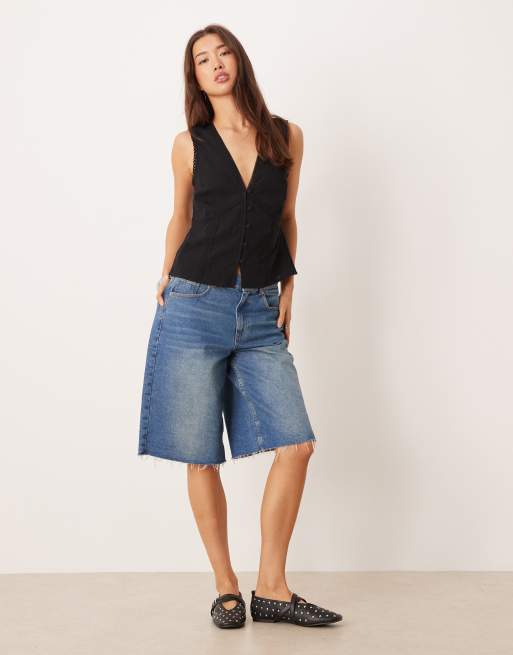 ASOS DESIGN – Svart kostymväst med spetskanter, 3 av 4