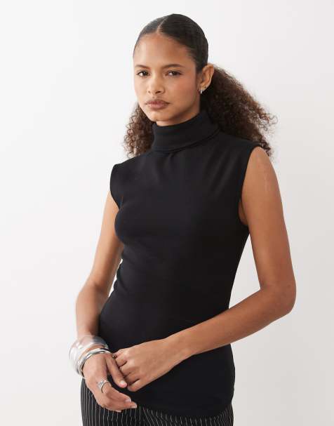 ASOS DESIGN – Svart linne med ståkrage - view 1