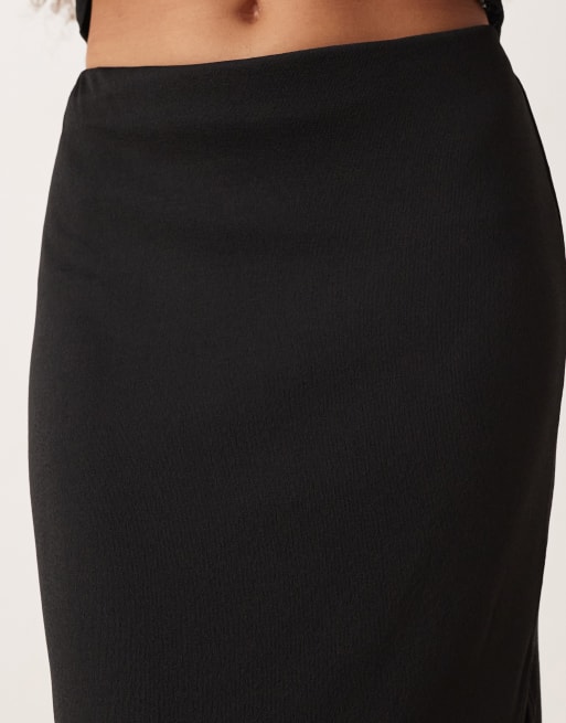 ASOS DESIGN – Svart maxikjol i mesh, del av set, 3 av 5