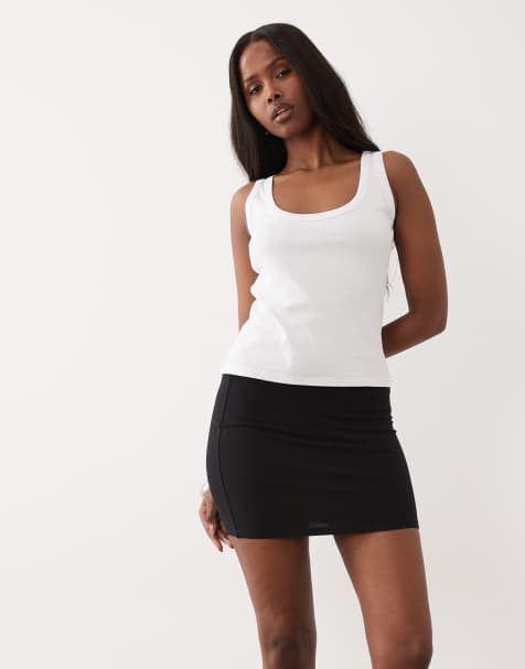 ASOS DESIGN – Svart minikjol i jersey - view 1