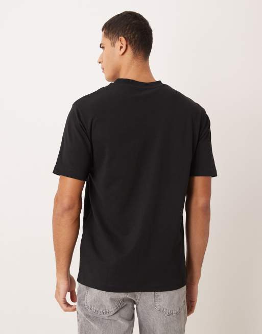 ASOS DESIGN – Svart, mjuk, kraftig t-shirt med avslappnad passform, 3 av 5