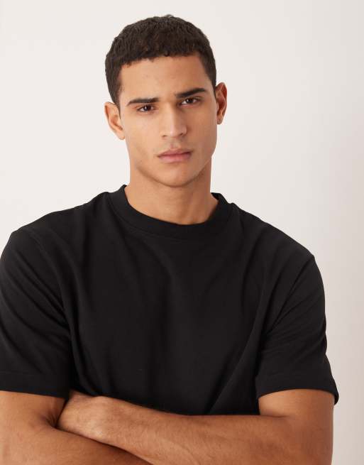 ASOS DESIGN – Svart, mjuk, kraftig t-shirt med avslappnad passform, 5 av 5