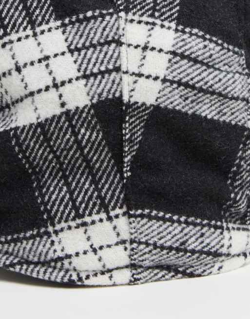 ASOS DESIGN – Svart- och vitrutig keps, 4 av 4