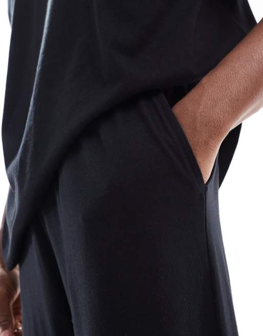 ASOS DESIGN – Svart pyjamas, 3 av 4