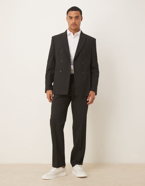 ASOS DESIGN – Svart, regular kostym - view 1