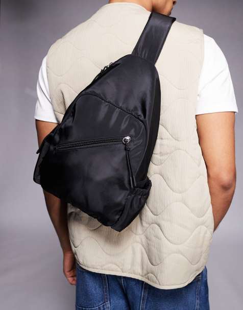 ASOS DESIGN – Svart ryggsäck i nylon - view 1