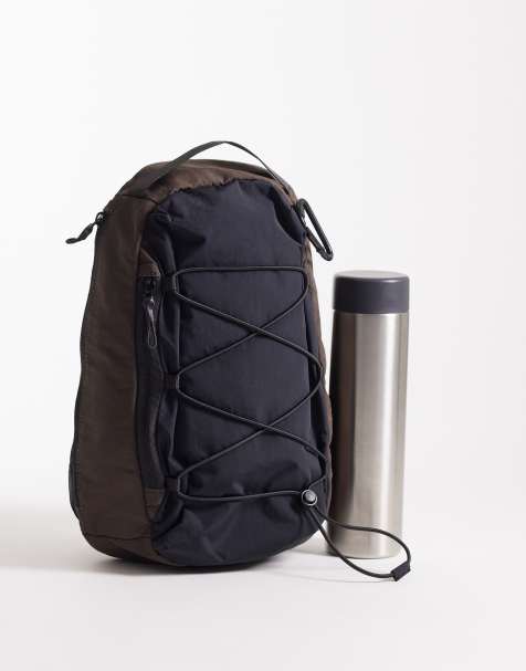 ASOS DESIGN – Svart ryggsäck med dragsko - view 1