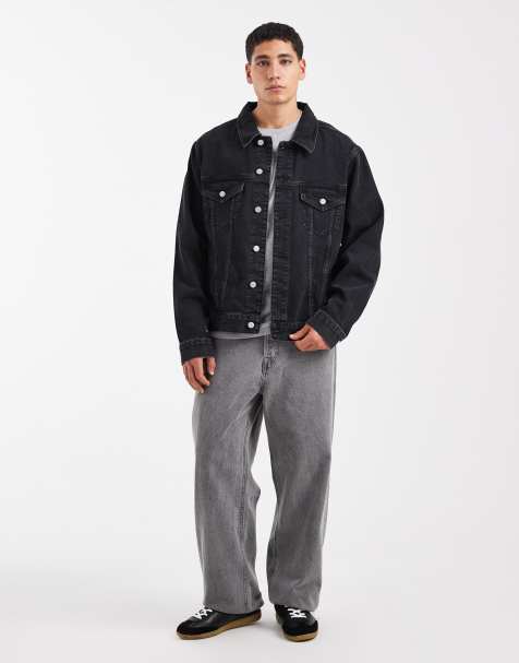 ASOS DESIGN – Svart set med jeansjacka och jeans - view 1