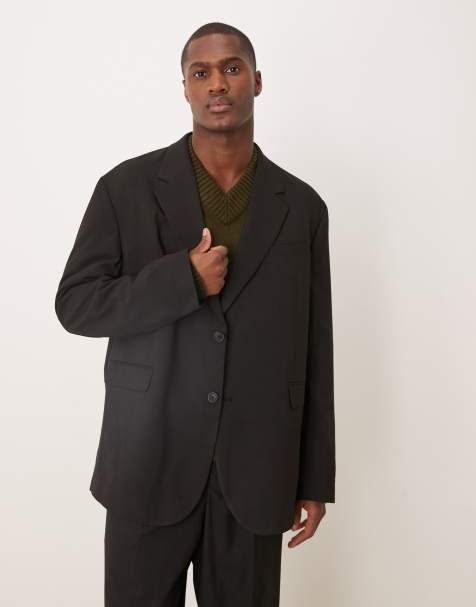 ASOS DESIGN – Svart, slouchy kavaj i oversize - view 1