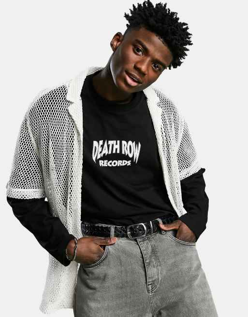 ASOS DESIGN – Svart smalt skärp i flätad läderimitation