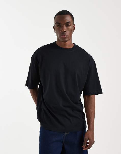 ASOS DESIGN – Svart t-shirt i oversize med japanskt tryck - view 1