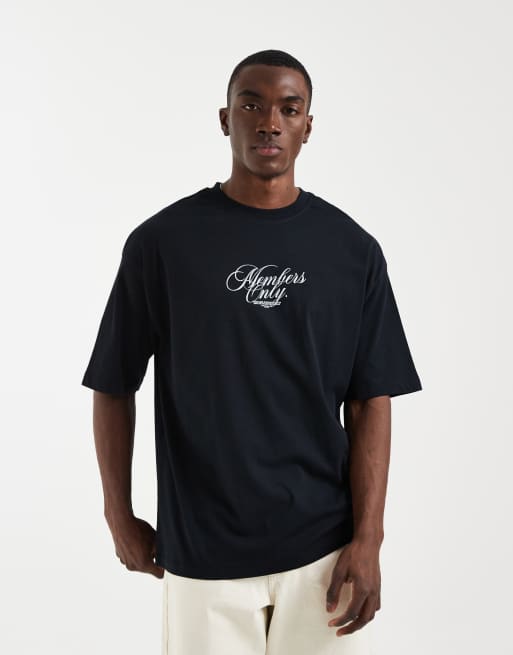 ASOS DESIGN – Svart t-shirt i oversize med landskapstryck , 3 av 5