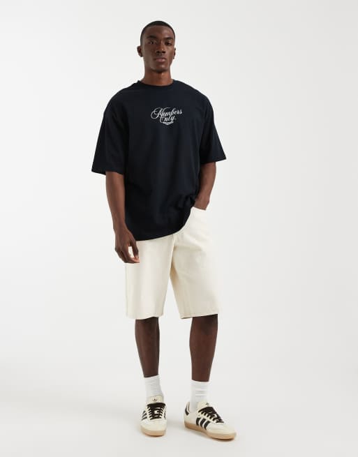 ASOS DESIGN – Svart t-shirt i oversize med landskapstryck , 4 av 5