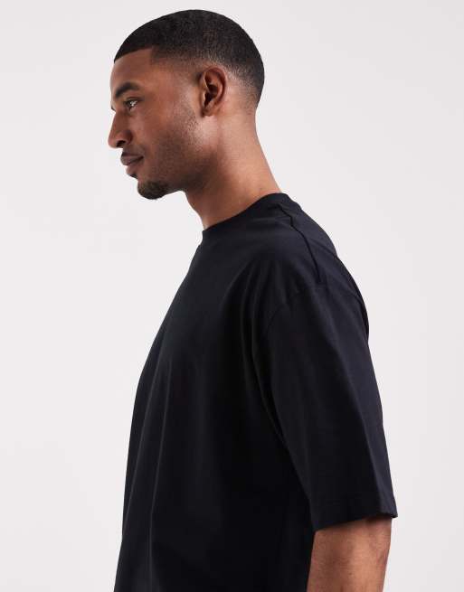 ASOS DESIGN – Svart t-shirt i oversize med souvenirtryck  , 4 av 5