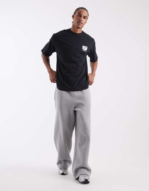 ASOS DESIGN – Svart t-shirt i oversized fit med Honshu-bergstryck, 2 av 5