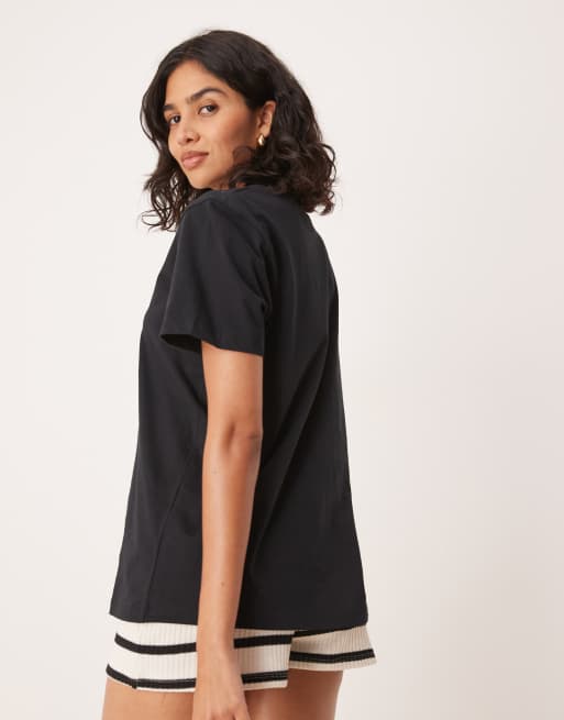 ASOS DESIGN – Svart t-shirt i regular fit, 3 av 4