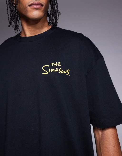 ASOS DESIGN – Svart t-shirt i unisex-modell och oversize med "The Simpsons"-tryck, 4 av 4