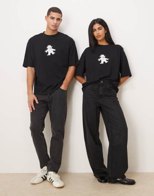 ASOS DESIGN – Svart t-shirt i unisex-modell och oversize med The Simpsons-tryck, 2 av 4