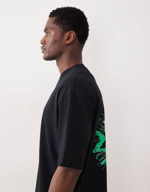ASOS DESIGN – Svart t-shirt i unisex-modell och oversize med The Simpsons-tryck, 4 av 5