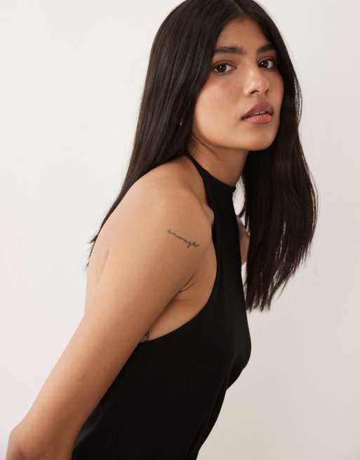 ASOS DESIGN – Svart topp med indragen midja, 3 av 4
